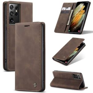 CaseMe Leather Flip Case for Samsung Galaxy S21 Series