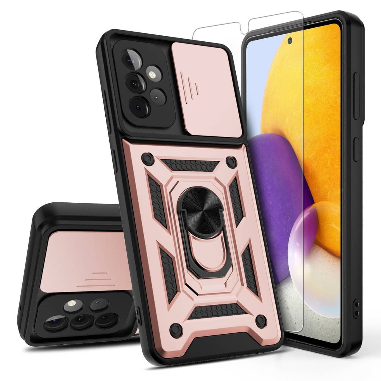 Samsung A32 Slide Window Armor Case + free 3D Glass Protector - Image 6