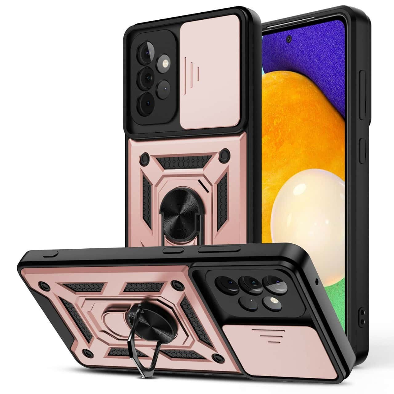 Samsung A32 Slide Window Armor Case + free 3D Glass Protector - Image 17