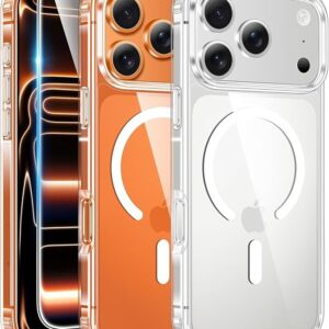 Clear Magsafe Case Anti Yellow Protection For Iphone 17 promax