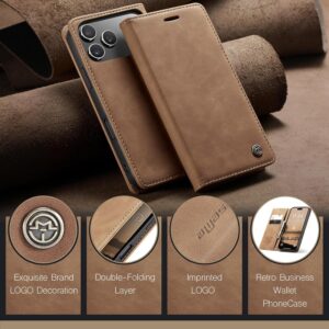 CaseMe iPhone 17 Pro Max Leather Wallet Case