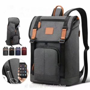 Travel Leisure Computer Backpack College Bookbag with USB Charging Port 16 Inch
