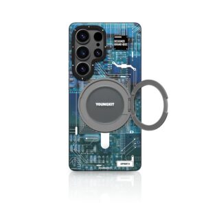 Futuristic Circuit Shield MagSafe Case for Samsung S24 & S25 Ultra