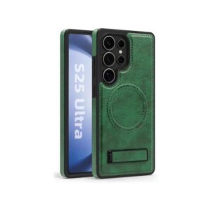 Leather Case For Samsung Galaxy S22 Ultra,S23 Ultra,S24 Ultra & S25 Ultra With A Magnetic Stand