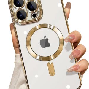 Electroplate Edge Shockproof Soft Case for iPhone 12,13,14,15,16 Pro Max Case