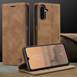 PU Leather Wallet Case With Stand For Samsung Galaxy A17