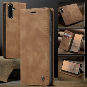 Leather Case Phone Wallet Cover with Multiple Card Slots For Samsung Galaxy A37 & A57