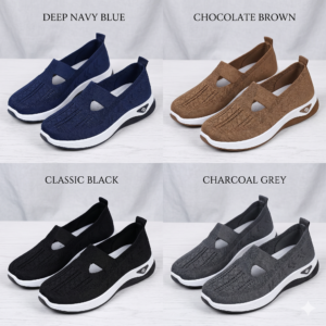 The Willow Breeze Knit Slip-On Women’s Comfort Walking Sneakers