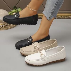 Women Double-Buckle Loafers